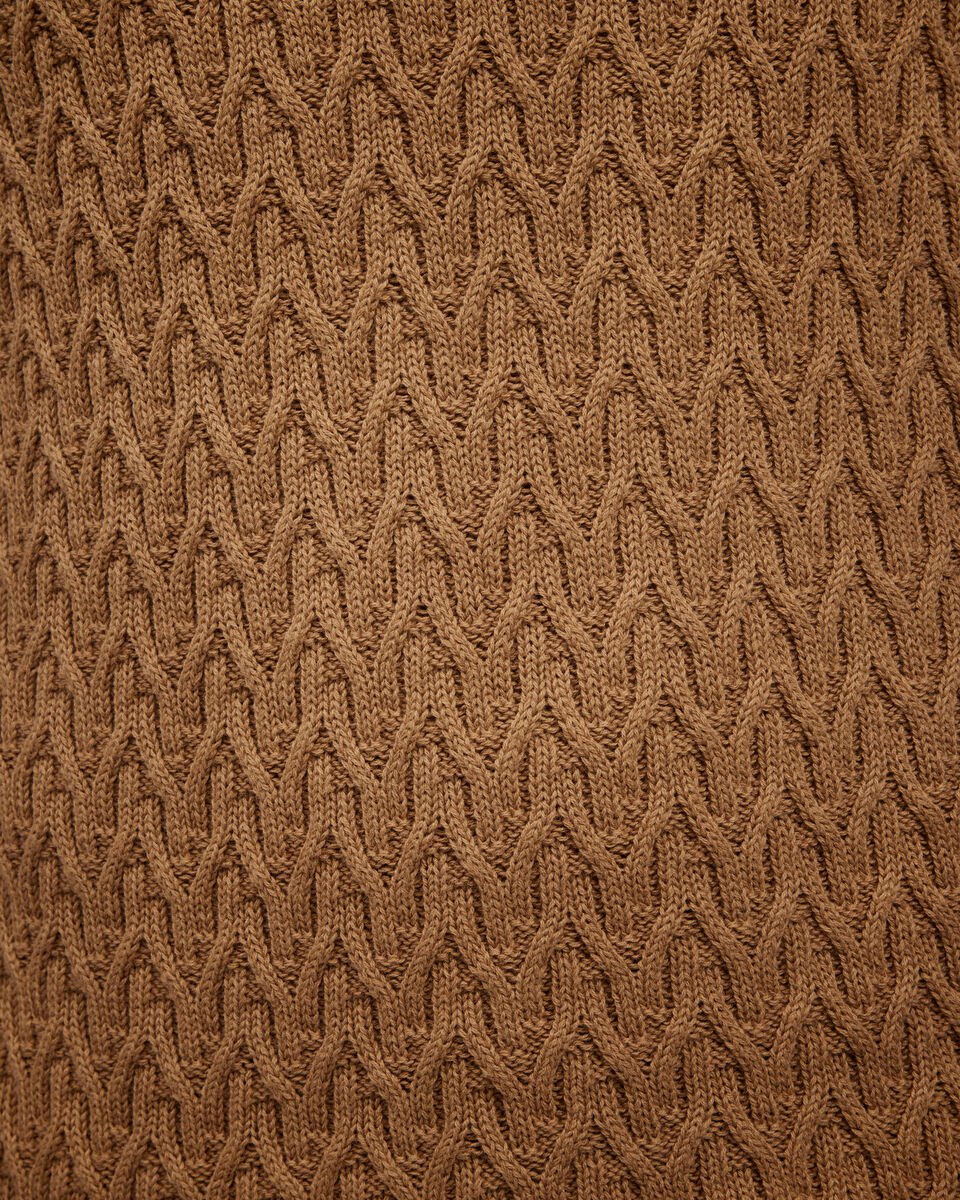 Textured Roll Neck Knit, Tan, hi-res